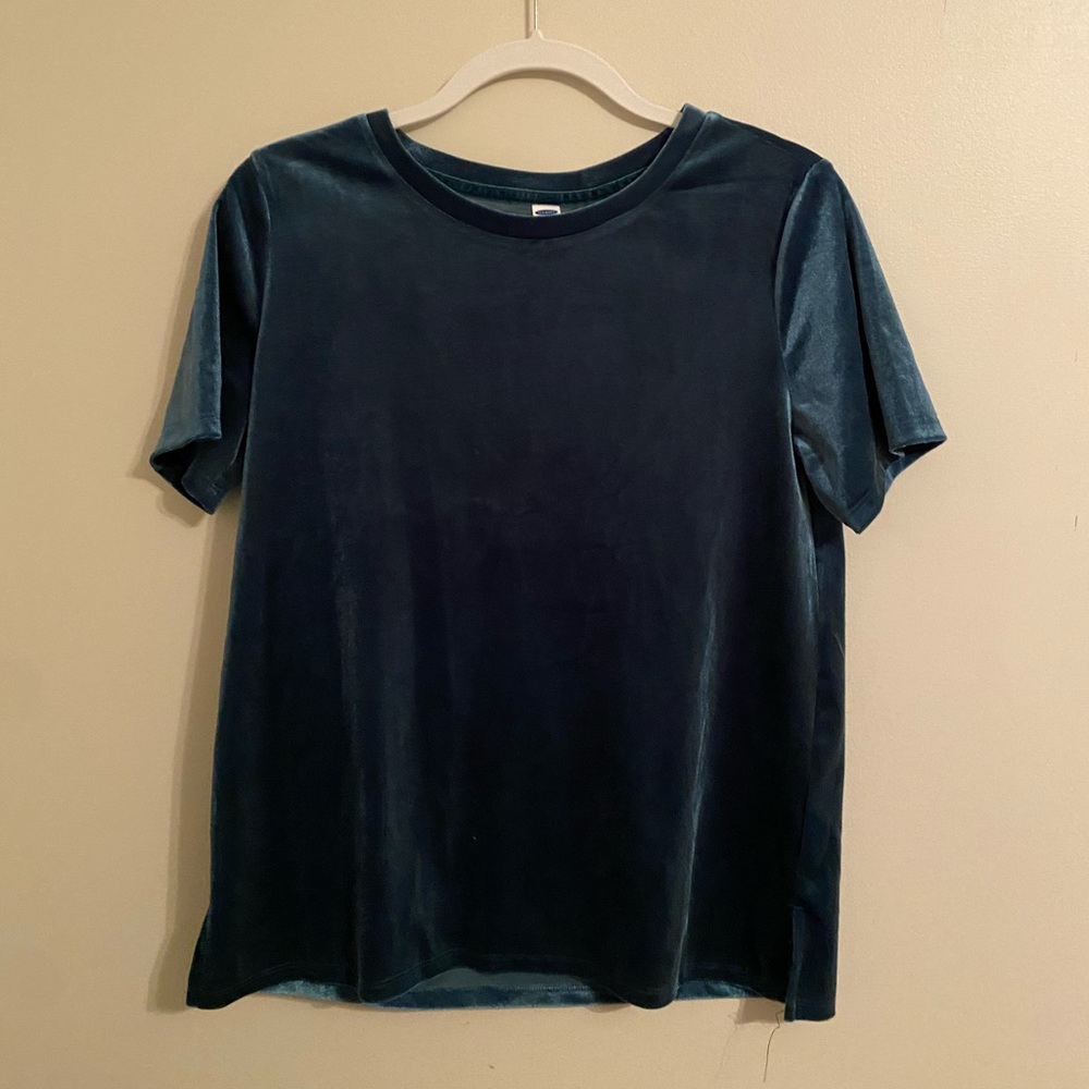 Women’s Short Sleeve Velvet Top by Old Navy